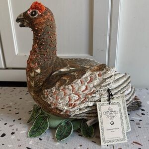 John Derian for Target Decorative Beaded Grouse Pillow